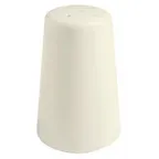 image of GET PP1100709812 Salt Shaker, 2-1/2 Oz, 3-1/4" H, Porcelain White, Rolled, Dishwasher Safe - 1 Dozen