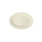 image of GET PP1100747612 Oval Porcelain Platter, 10-3/4" X 8-1/4", Rimmed Edge, Off‑White Americana - Dozen