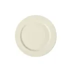 image of GET PP1100902024 - 8" Cream Porcelain China Plate, Rolled Edge, Scratch Resistant, Microwave Safe - Dozen