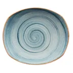 image of GET PP1604722024 7.5" Blue Porcelain Round Plate, Rolled Edge, MW/DW Safe, Oven 380°F - Dozen