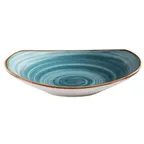 image of GET PP1604723224 China Bowl, 11 Oz 7-1/3" Blue Porcelain, Rolled Edge, Microwave Safe - Dozen