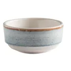 image of GET PP1604727324 Blue Porcelain Bowl, 3.8 Oz., 4" Dia., Round, Rolled Edge, Oven Safe - 1 Dozen