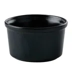 image of GET PP1941807324 Ramekin, 6.4 Oz, 3-2/3" Dia, Porcelain Black Reactive Glaze, Rolled Edge - 1 Dozen