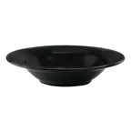 image of GET PP1941903912 - 12" Porcelain Pasta Bowl, 18-4/5 Oz, Round Edge, Black Glaze - Dozen