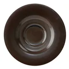 image of GET PP1942900324 Tea Saucer 6-1/2" Dia, Rolled Edge, Brown Reactive Porcelain, 380°F Safe - 1 Dozen