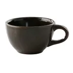 image of GET PP1942904424 Tea Cup 8‑4/5 oz (5") Porcelain Brown Glaze, Oven Safe 380°F, Stackable - Dozen