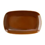 image of GET PP1943917612 Porcelain Tray 13.4" x 8.25", Caramel Glaze, Oven Safe to 380°F - Dozen