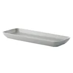 image of GET PP1944497712 Rect. Porcelain Tray 14-1/6" x 5.5" Oven Safe 380°F Reactive Glaze - Dozen