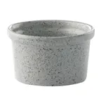image of GET PP1944807324 Ramekin, 6.4oz (3‑2/3" Dia.), Porcelain, Grey Rolled Microwave Safe 380°F - 1 Dozen