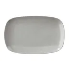 image of GET PP1944917612 Rect Porc. Tray 13-2/5" x 8-1/4", Microwave Safe, Cosmos Moon Grey Glaze - 1 Dozen