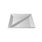 image of GET PS015T Bugambilia Platter, 17" x 17" Square, 1-1/2" Deep, Terracotta Aluminum, 2 Compartments