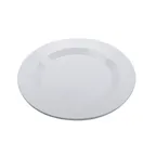 image of GET PT-12-MN-W Minski Plate – 12.5" Round White Melamine, Break‑Resistant, Dishwasher Safe - 1 Dozen