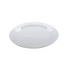 image of GET PT-183-MN-W Minski™ Platter, 18" x 13", Oval, Textured Rim, Break-Resistant, Melamine, White