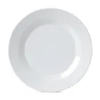 image of GET PT-7-MN-W Minski Plate – 7½" Round White Melamine Plate With Textured Wide Rim - Dozen