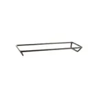 image of GET QSS8202-RC Rack, 20"L x 8"W x 2"H, Black Rubber-Coated Steel, Fits QS2410