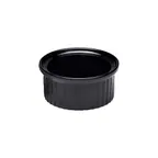 image of GET R1-B Elite Global Solutions Ramekin, 1 Oz., 2-1/8" Dia. X 1"H, Round, Ribbed, Melamine, Black