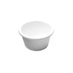 image of GET R3SM-W Ramekin, 3 oz, 3" Dia × 1-5/8" H, White Melamine, BPA‑Free, Dishwasher‑Safe