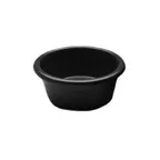 image of GET R6SM-B Elite Global Solutions Ramekin, 6 Oz, 3-3/4" Dia. X 1-3/4"H, Round, Melamine, Black