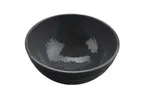 image of GET RB-70-GRS/BKM Ramen Bowl, 32 Oz (1 Qt) 7" Round Melamine, Gray Gloss/Black Matte - Dozen