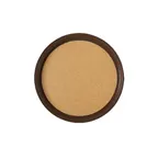 image of GET RCT-11-BR Non Slip Serving Tray - 11-1/4" Round Brown Cork-Lined Melamine Tray, Sold per Dozen (12 pcs)