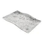 image of GET RFS301 Cheforward Endure Platter, 14.5"L x 10.2"W x 1.375"H, Small, Rectangular, Melamine, Grays