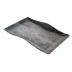 image of GET RFS402 Cheforward Endure Platter – 17-3/10" L × 12-1/5" W × 1-4/5" H, BPA‑Free Melamine, Pewter