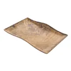 image of GET RFS502 Cheforward Inspire Platter, 17"L x 12.2"W x 1.8"H, Rectangular, Melamine, Natural
