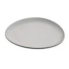 image of GET RIV321 Cheforward Revive Plate 6-1/8"L x 6-1/8"W Triangular Melamine Two‑Tone StoneNatural/Black