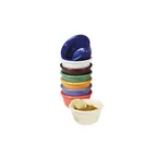 image of GET RM-389-BR Ramekin, 3 Oz., 3-1/4" Dia. x 1-3/4" Deep, Brown Melamine Cone, Fluted, NSF - Dozen