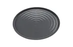 image of GET RO-1410-GRS/BKM Platter, 14" x 10", Oval, Melamine, Gray Gloss/Black Matte, Break-Resistant