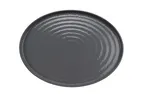 image of GET RO-1612-WS/GRM Platter, 16" x 12", Oval, Break Resistant Melamine, Gloss/Gray Matte BPA Free