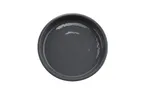 image of GET RP-5-WS/GRM Dinner Plate, 5" Narrow Rim, Melamine, White Gloss/Gray Matte TwoTone - 1 Dozen