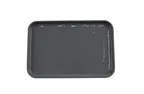 image of GET RS-128-WS/GRM Rct Platter 12" x 8" White/Gray Melamine NSF/BPA-Free Dishwasher Safe - Dozen
