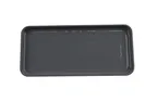 image of GET RS-136-WS/GRM - 13" x 6" Rectangular Melamine Platter Two‑Tone Gloss/Gray Matte - Dozen