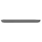 image of GET RS-2-128-WM/GRM Platter, 12" X 8" Rectangular Melamine, White/Gray Matte, Stackable - 1 Dozen