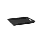 image of GET RST-1522-BK Room Service Tray, 15" x 20", Rectangular, Non-Skid, ABS, Black, NSF