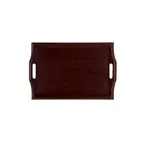 image of GET RST-2516-M Room Service Tray, 25" x 16", Rectangular, Hardwood Mahogany
