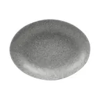image of GET RT107OV-GS Elite Global Plate, 32 Oz., 10" x 7" x 2" Oval Deep Melamine Gray
