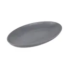 image of GET RT1510OV-GS Oval Melamine Platter, 15-1/4"W x 10-3/4"D x 3-1/2"H, Gray, Granite Stone