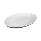 image of GET RT1612OV-OW Oval Platter, 16 3/8"W x 12 3/4"D x 3 1/2"H, Melamine, Off White