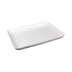 image of GET RT16RC-OW Elite Platter, 16.5"W x 12.75"D x 4"H, Rectangular, Melamine, Off White