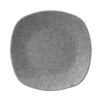 image of GET RT8SQ-GS Square Plate, 8" x 8", Gray Melamine, Rounded, Break/Chip/Resistant, Dishwasher Safe