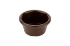 image of GET S-620-BR Brown Melamine Ramekin, 2 Oz., 2-3/4" Dia. X 1-1/2" Deep, Break-Resistant, 1 Dozen