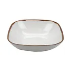 image of GET SB-182-RM Rustic Mill 5.7‑Qt Square Melamine Bowl, 13”×13”×3‑1/2” Beige with Brown Speckles