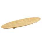 image of GET SB-2510-BAM Granville™ Serving Platter, 25-1/2"W x 10-1/4"D, Shaped, Melamine, Faux Bamboo