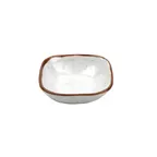 image of GET SB-5-RM Rustic Mill Monkey Dish, 5 oz, 4-1/4"×4-1/4"×1" H, Square Melamine, Beige, 1 Dozen