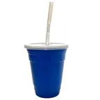 image of GET SC-16-CB Tumbler, 16 Oz, 4.13" Dia. x 4.95"H, Polypropylene, Cobalt Blue, Reusable - 1 Dozen