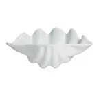 image of GET SC003-MOD Bugambilia Ceviche Shell Bowl, 13.5 Oz, 10" White Aluminum With Smooth Resin