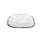 image of GET SCS-9-FM French Mill Dinner Plate, 9.5" Square Melamine, Beige, Break‑Resistant - Dozen