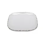 image of GET SCS-9-UM Urban Mill Plate – 9.5" x 9.5" Square Beige Melamine, Dishwasher Safe - 1 Dozen